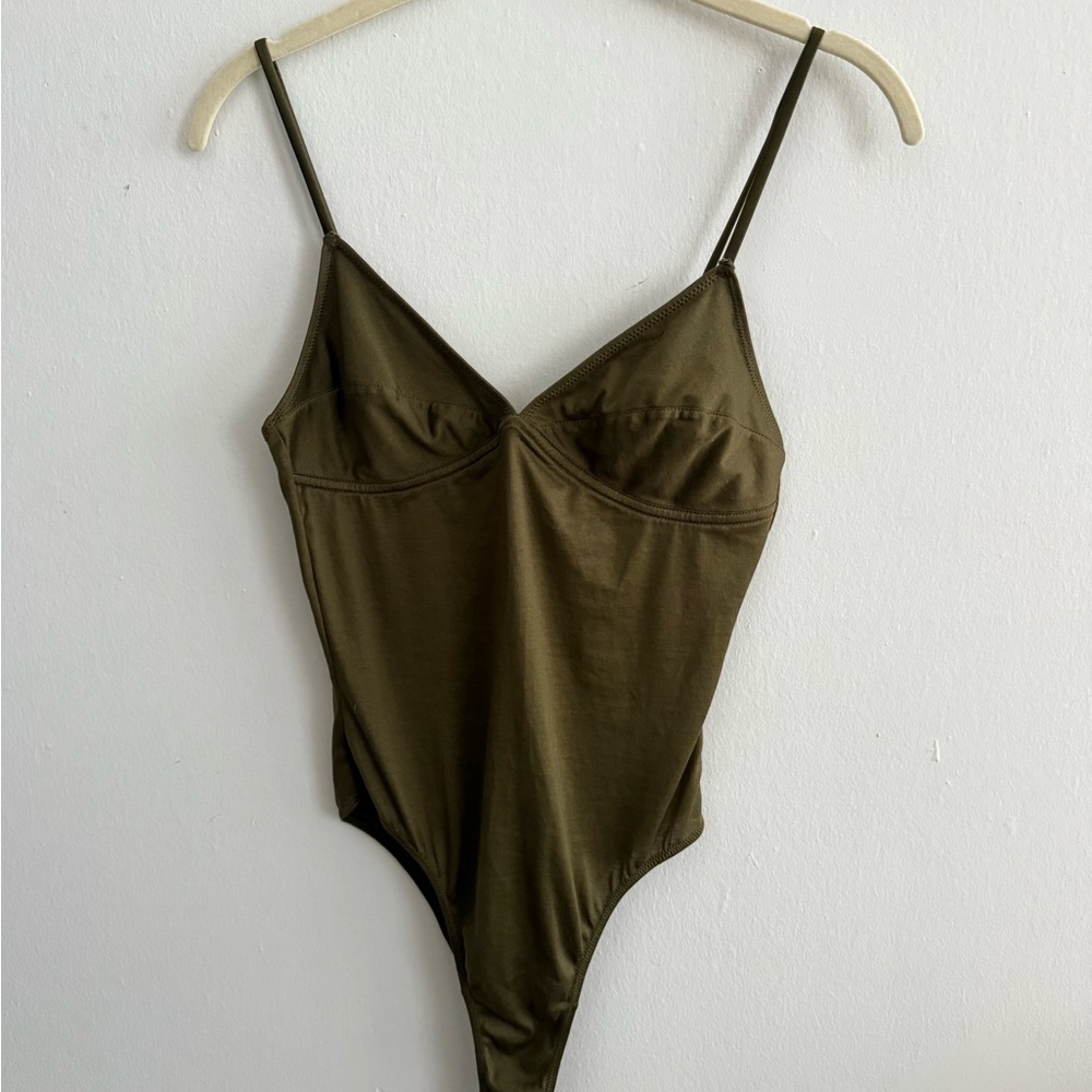 Fleur du Mal Khaki Bodysuit
